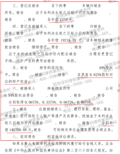 巨额遗产引发婆媳对簿公堂，冠领律师代理婆婆拿到折价款近75万-5